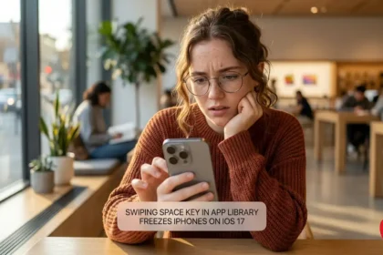 Swiping Space Key in App Library Freezes iPhones on iOS 17