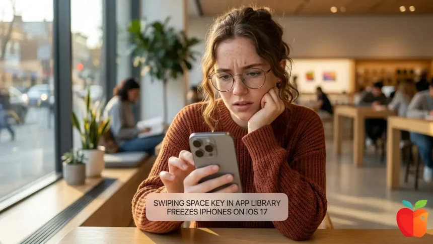 Swiping Space Key in App Library Freezes iPhones on iOS 17