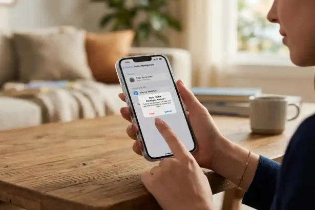 how to trust an app on iphone