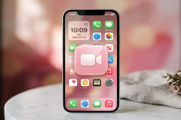 pink facetime logo