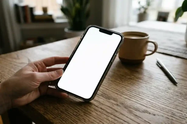 white screen ios​