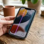 why is there a purple line on my iphone​