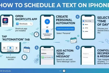 how to schedule a text on iphone