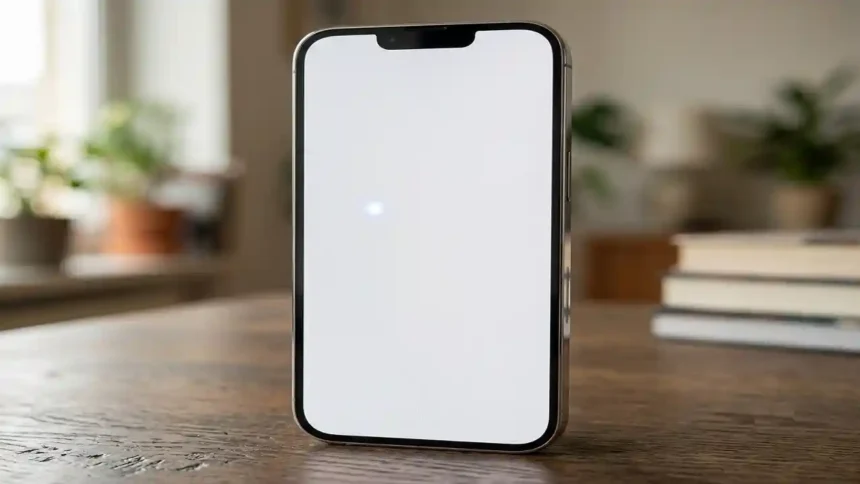 iphone white spot on screen​