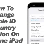 how to change apple id country