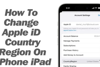 how to change apple id country