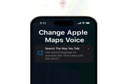 how to change apple maps voice