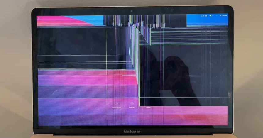mac screen purple lines​
