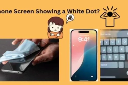white dot on screen iphone​
