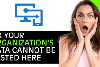 Your Organization's Data Cannot Be Pasted Here