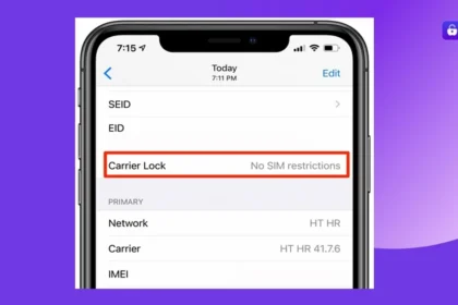 How do I identify the carrier for a SIM-locked iPhone 16?