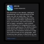 iOS 26 update stuck on 'Update Requested'