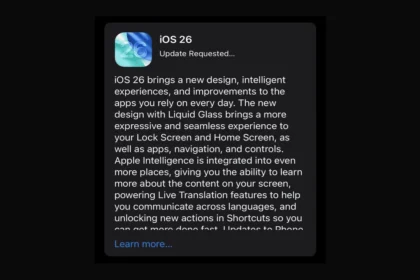 iOS 26 update stuck on 'Update Requested'