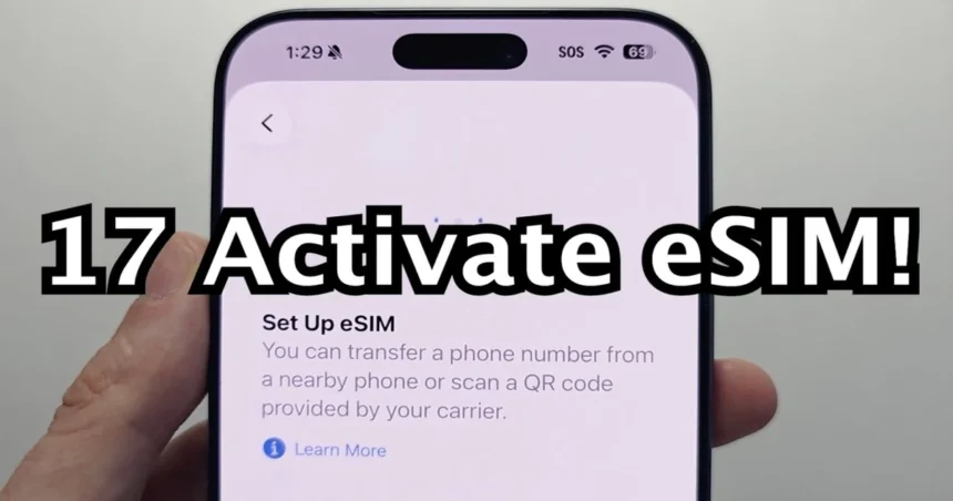iPhone 17e eSIM vanishes after reboot when physical SIM is