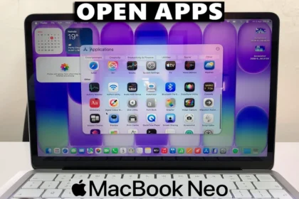 Pink pointer color not appearing in all apps on MacBook Neo