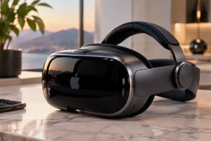 Apple Black Standalone VR Headset With Ergonomic Design