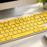 Large Print Keyboard macOS US English Yellow Apple Magic Keyboard