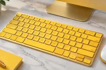large print keyboard macos us english yellow apple magic keyboard